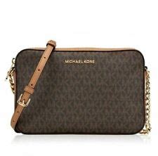 schultertaschen michael kors jet set item damen braun|Michael Kors Jet Set Travel Groß Signature Schultertasche.